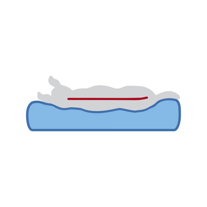 Matelas Trixie Vital Noah Gris clair 50 × 35 cm