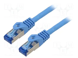 LANBERG Cordon de raccordement Cat 6a S/FTP bleu 5m RJ45