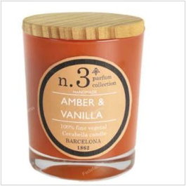 CERABELLA Bougie en pot parfum ambre-vanille 7,5x9cm