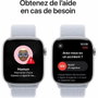 Apple Watch Series 10 46mm GPS Boîtier Aluminium Argenté Bracelet Sport Loop Bleu Nuage