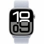 Apple Watch Series 10 46mm GPS Boîtier Aluminium Argenté Bracelet Sport Loop Bleu Nuage