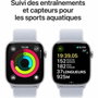 Apple Watch Series 10 46mm GPS Boîtier Aluminium Argenté Bracelet Sport Loop Bleu Nuage