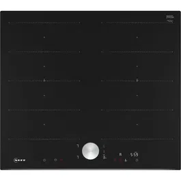 Neff N90 T66FTX4L0 - Table de cuisson induction 4 foyers 7400 W - 59.2 x 52.2 cm - Noir - Zones flex, Home Connect