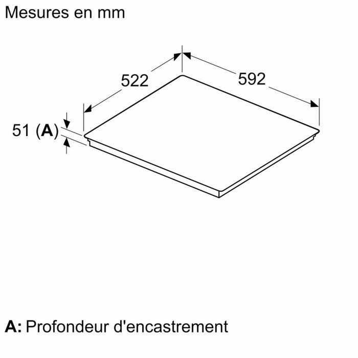 Neff T66FTX4L0 Table de cuisson à induction N90 Noir
