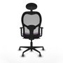 Piqueras y Crespo Chaise de Bureau avec Appui-tête 1D036G1 Violet