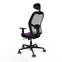 Piqueras y Crespo Chaise de Bureau avec Appui-tête 1D036G1 Violet