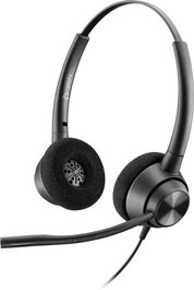 Poly EncorePro 320 Casque binaural professionnel avec déconnexion rapide (QD) pour centres d'appels, modèle TAA