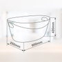 Dovelis Cesto multiusos ovalado 37L Blanco