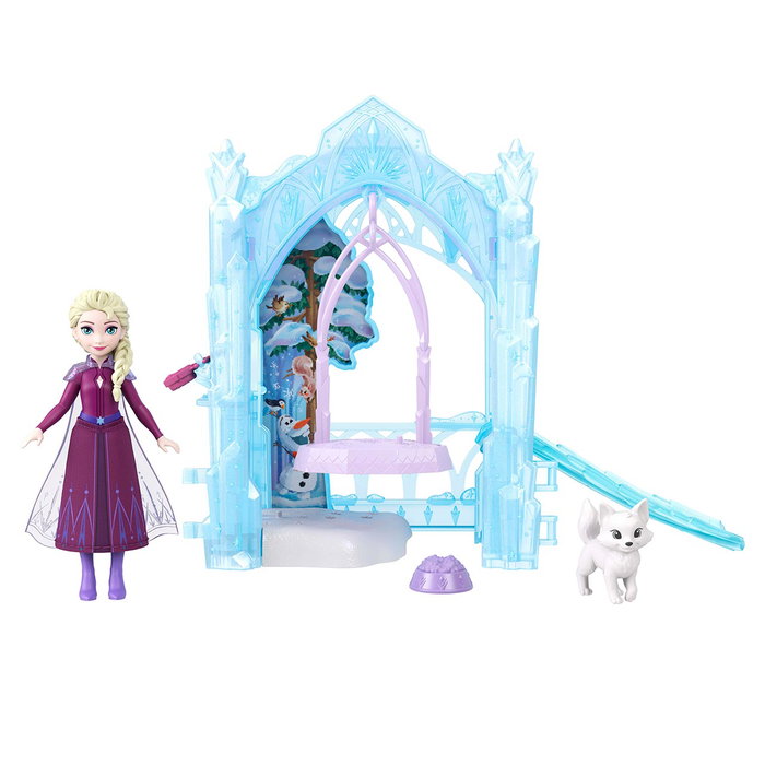 Mattel Disney Princess Elsa - Mini-poupée et jeux d'hiver Escondite Helado Animales JFG29 - Avec toboggan et animaux - À partir de 3 ans Mattel Disney Princess Elsa - Mini-poupée et jeux d'hiver Escondite Helado Animales JFG29 - Avec toboggan et animaux - À partir de 3 ans