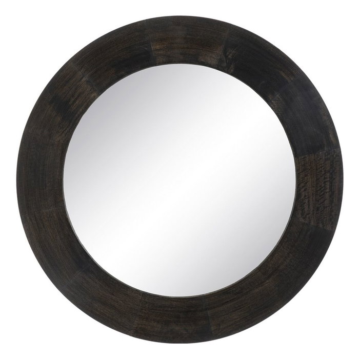 BigBuy Home Miroir mural Brun foncé Vertical 122 x 3,8 x 122 cm BigBuy Home Miroir mural Brun foncé Vertical 122 x 3,8 x 122 cm