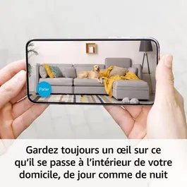 Blink - Système de sécurité domestique Blink Indoor 1080p HD avec 3 caméras intérieures sans fil, détection de mouvement, audio bidirectionnel et compatibilité Alexa