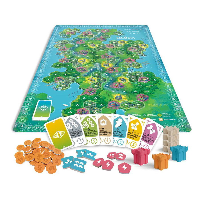 Devir Jeu de société Rebirth – Stratégie et contrôle territorial par Reiner Knizia – 2 à 4 joueurs – 30 minutes