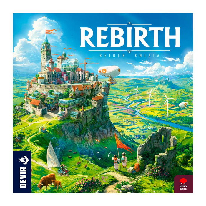 Devir Jeu de société Rebirth – Stratégie et contrôle territorial par Reiner Knizia – 2 à 4 joueurs – 30 minutes