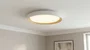 Plafonnier LED Décoratif 40W CCT 3000-6000K (Lumière Réglable) avec Télécommande, Blanc