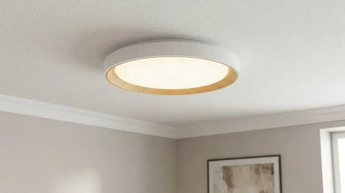 Plafonnier LED Décoratif 40W CCT 3000-6000K (Lumière Réglable) avec Télécommande, Blanc