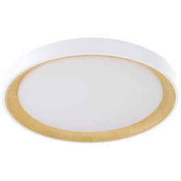 Plafonnier LED décoratif circulaire 40 W CCT 3 000-6 000 K Blanc avec télécommande