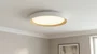 Plafonnier LED Décoratif 40W CCT 3000-6000K (Lumière Réglable) avec Télécommande, Blanc
