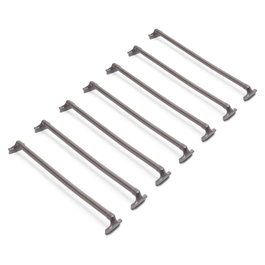 Emuca Lot de 7 tringles à pantalon Quartz, Titane