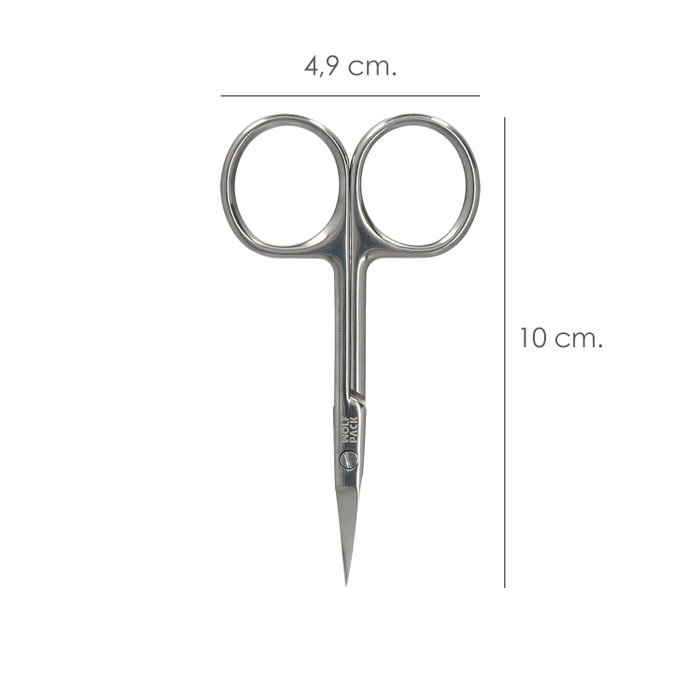 WOLFPACK LINEA PROFESIONAL Ciseaux de manucure courbes 100 mm