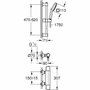 Grohe Ensemble de douche Precision Trend avec mitigeur thermostatique, pommeau 3 jets et barre 60 cm, Chrome