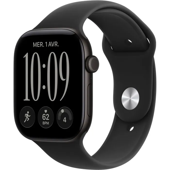 Apple Watch Series 12 GPS - 46mm - Boîtier Aluminium Noir - Bracelet Sport Noir S/M Apple Watch Series 12 GPS - 46mm - Boîtier Aluminium Noir - Bracelet Sport Noir S/M