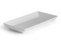 VESSIA Bandeja Rectangular en Porcelaine Blanche 36cm