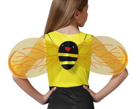 Ailes de abeille jaunes transparentes pour déguisement