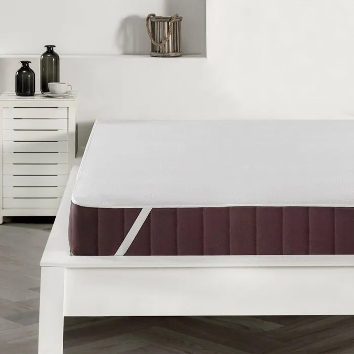 Protege-matelas Mansion pour lit 2 personnes - 180 x 200 cm - Blanc