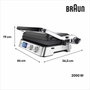 Braun Multi Grill 9 - Grill multifonctions 2000 W - Noir et acier