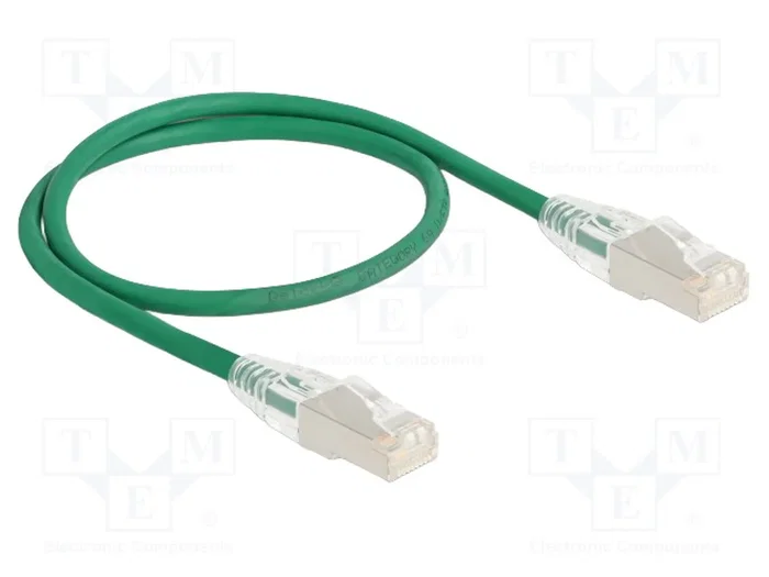 DELOCK Câble Ethernet Cat 6a U/FTP 0,5m Vert DELOCK Câble Ethernet Cat 6a U/FTP 0,5m Vert