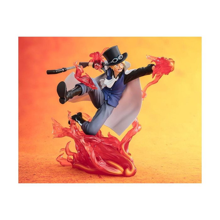 Tamashii Nations Figuarts Zero Sabo Fire Fist Roock Check Version Extra Battle Figurine One Piece 19 cm