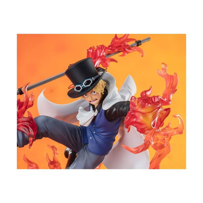 Tamashii Nations Figuarts Zero Sabo Fire Fist Roock Check Version Extra Battle Figurine One Piece 19 cm