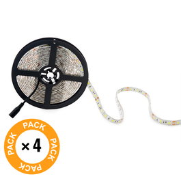Pack 4 Bandes LED SMD5050 72W 4200Lm 6000ºK 300 x 5m Blanco Natural