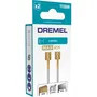 Dremel Lot de 2 Fraises Cylindriques Max 115 en Acier Haute Longévité ø 7.8mm avec Revêtement Titane TiN pour Gravure