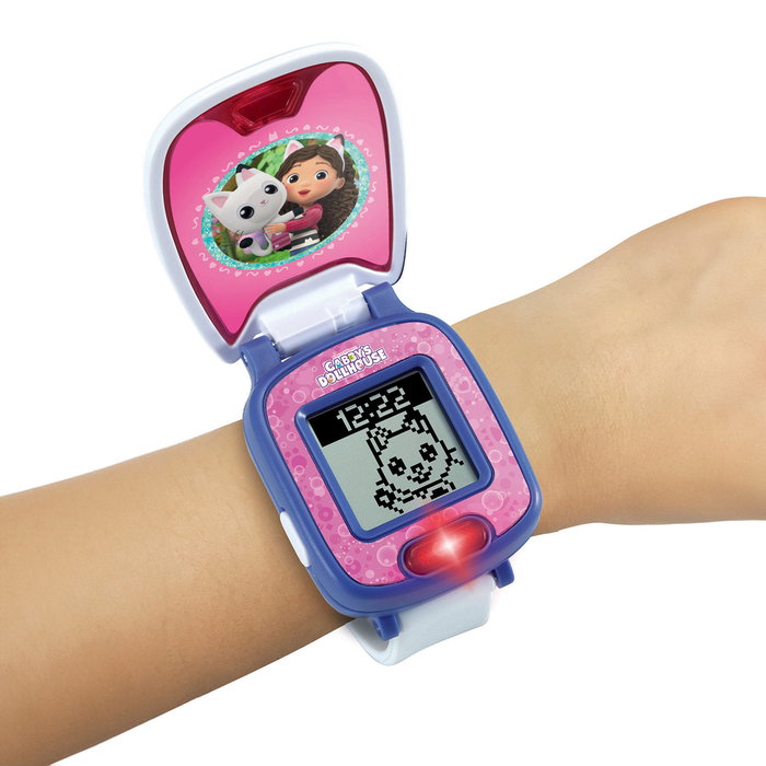 VTech - Montre interactive éducative Pandy Patitas - La Maison des Poupées de Gabby - Apprentissage de l'heure, chronomètre, alarme - Réf. 80,561822 - Pour enfants 2 ans et plus VTech - Montre interactive éducative Pandy Patitas - La Maison des Poupées de Gabby - Apprentissage de l'heure, chronomètre, alarme - Réf. 80,561822 - Pour enfants 2 ans et plus