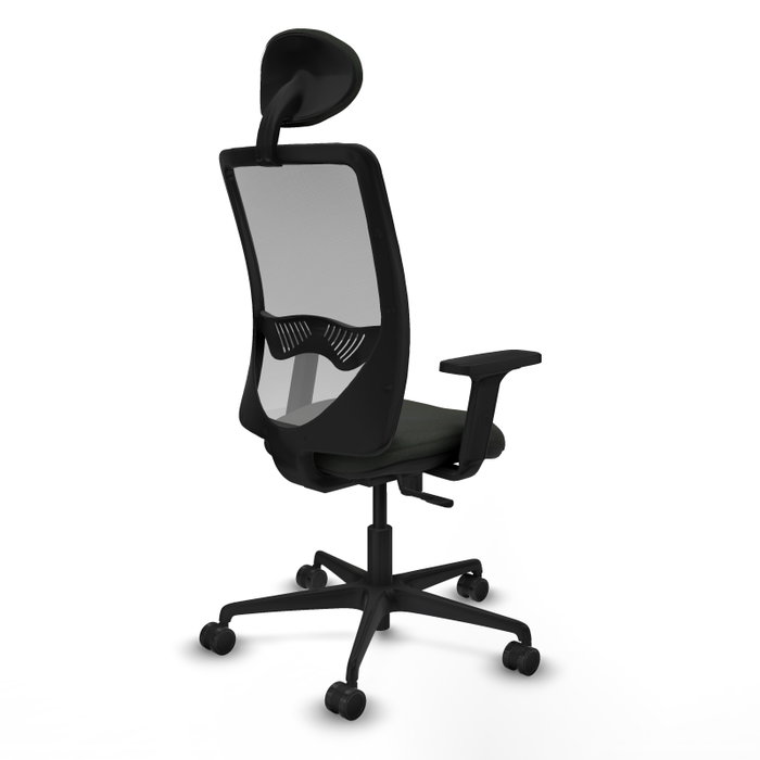 PIQUERAS Y CRESPO Chaise Zulema Synchro, Noir/Gris, Accoudoirs 2D PIQUERAS Y CRESPO Chaise Zulema Synchro, Noir/Gris, Accoudoirs 2D