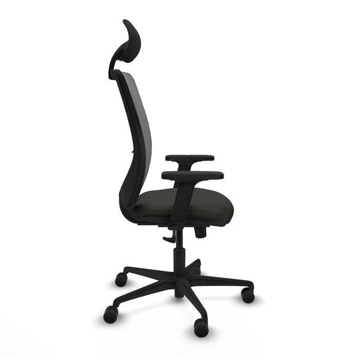 PIQUERAS Y CRESPO Chaise Zulema Synchro, Noir/Gris, Accoudoirs 2D PIQUERAS Y CRESPO Chaise Zulema Synchro, Noir/Gris, Accoudoirs 2D