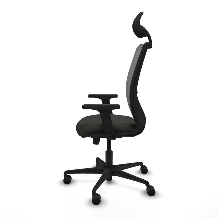 PIQUERAS Y CRESPO Chaise Zulema Synchro, Noir/Gris, Accoudoirs 2D PIQUERAS Y CRESPO Chaise Zulema Synchro, Noir/Gris, Accoudoirs 2D