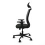 PIQUERAS Y CRESPO Chaise Zulema Synchro, Noir/Gris, Accoudoirs 2D