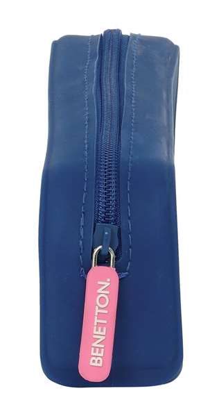Safta Portatodo Cuadrado Benetton "Cool" - Porte-tout silicone carré 18.5 x 7.5 x 5.5 cm - Âge recommandé 3 ans