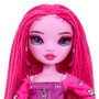 MGA Rainbow High Pink Shadow, Poupée articulée de 26 cm avec accessoires de mode