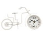 Giftdecor Horloge Forge Bicyclette Blanc 21 cm (Set de 4)