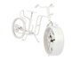 Giftdecor Horloge Forge Bicyclette Blanc 21 cm (Set de 4)