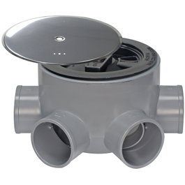 WOLFPACK LINEA PROFESIONAL Bote Sifonico PVC T 85 BA 110 avec couvercle d'aération métallique