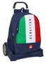 Safta Benetton Flag Moch 665+carro evolution, Sac à dos avec roulettes pour enfant, 32 x 44 x 16 cm