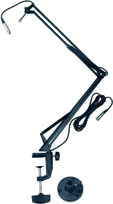 QUIKLOK Support Microphone Bureau Bras Articulé Acier Pliable avec Pince 50 mm Charge Max 0.8 kg QUIKLOK Support Microphone Bureau Bras Articulé Acier Pliable avec Pince 50 mm Charge Max 0.8 kg
