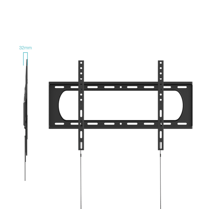 TooQ Support Mural Fixe pour TV VESA 300x200 à 1200x800 mm, Jusqu'à 140 Pouces, 125 kg, Acier Noir LP1401TF-B TooQ Support Mural Fixe pour TV VESA 300x200 à 1200x800 mm, Jusqu'à 140 Pouces, 125 kg, Acier Noir LP1401TF-B
