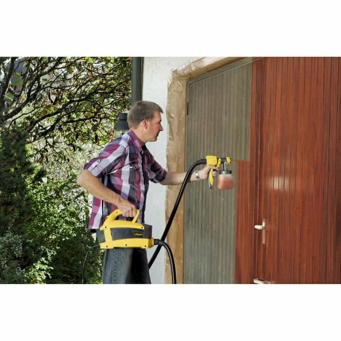 Wagner W690 Sprayer - Pistolet à peinture basse pression universel avec façades 1300 ml et 800 ml