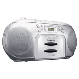 Lenco SCD-420 Radio, Lecteur CD et Cassette - Argent