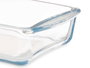 Pasabahce Bandeja Rectangular avec Couvercle Borcam 1320 ml 26x6x15 cm Verre Rouge Transparent (Set de 4)